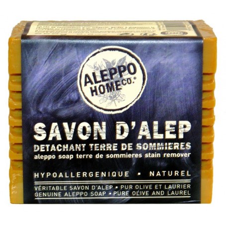 Savon d'Alep détachant à la terre de Sommières Tadé à Paris chez Soap and the City, savons, bougies, parfums, encens et peluches