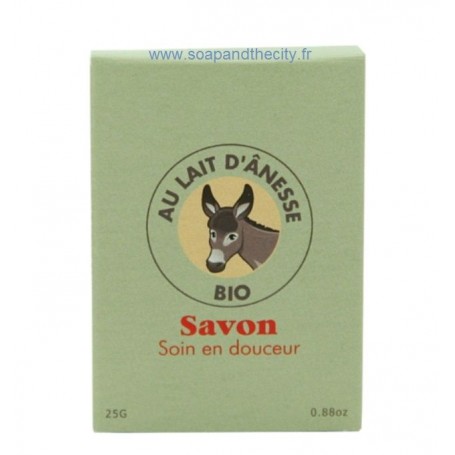Mini savon BIO au Lait d'ânesse van La Savonnerie de Nyons in Parijs bij Soap and the City, zepen, parfums, wierook, kaarzen ...