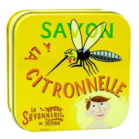 Savon anti-moustiques à la Citronnelle La Savonnerie de Nyons à Paris chez Soap and the City, savons, bougies, parfums, encen...