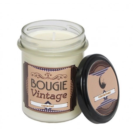 Bougie vintage, Caramel van Odysee des sens in Parijs bij Soap and the City, zepen, parfums, wierook, kaarzen en knuffels