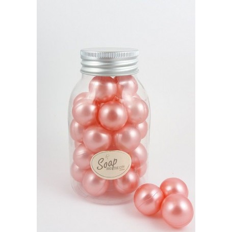 Pearls and bath bombs Perles de bain en flacon de 30, Rose made by Bomb Cosmetics