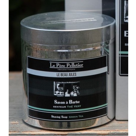 Savon de rasage, Thé Vert - Le Beau Jules Le Père Pelletier à Paris chez Soap and the City, savons, bougies, parfums, encens ...