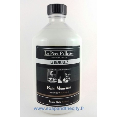Bain moussant, Ambre - Le Beau Jules Le Père Pelletier à Paris chez Soap and the City, savons, bougies, parfums, encens et pe...