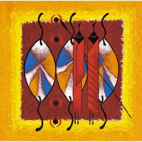 Carte  postale, Masaï bouclier