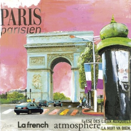 Carte postale, Arc de Triomphe La Boutique à Paris chez Soap and the City, savons, bougies, parfums, encens et peluches