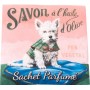 Sachet parfumé Angélique, Chien savon van La Boutique in Parijs bij Soap and the City, zepen, parfums, wierook, kaarzen en kn...