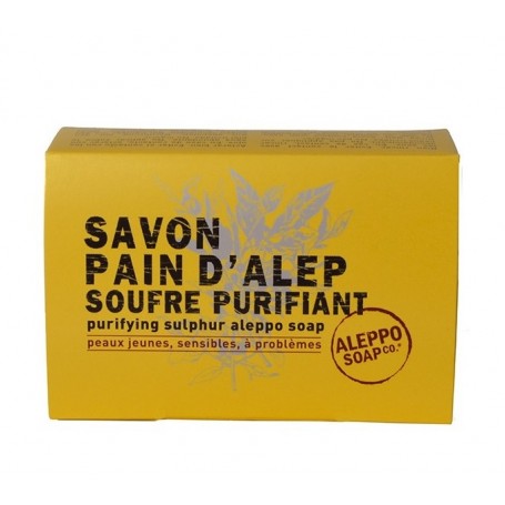 Savon d'Alep au soufre, purifiant Tadé à Paris chez Soap and the City, savons, bougies, parfums, encens et peluches