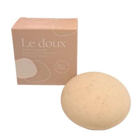 Shampoing solide naturel, soin éczéma psoriasis, "Le Doux" Autour du Bain à Paris chez Soap and the City, savons, bougies, pa...