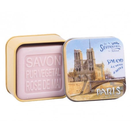 Savon en boîte métal, Notre Dame de Paris La Savonnerie de Nyons à Paris chez Soap and the City, savons, bougies, parfums, en...